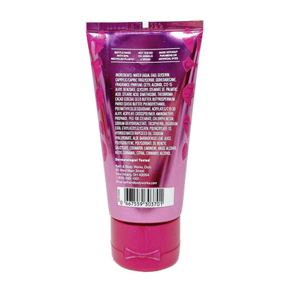 Bath & Body Works Perfect In Pink Mini Fragrance Mist and Body Cream Bundle with Himalayan Salts Springs Sample Soap - Travel Size