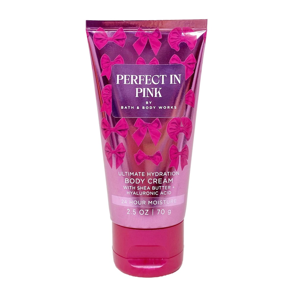 Bath & Body Works Perfect In Pink Mini Fragrance Mist and Body Cream Bundle with Himalayan Salts Springs Sample Soap - Travel Size - görsel 3