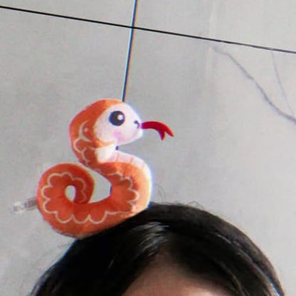 New Year's Party Essential Soft Fabric Snake Headband – Flexible Sizing for Kids and Adults, Fun Fashion Headpiece