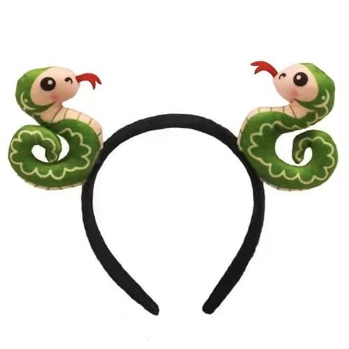 New Year's Party Essential Soft Fabric Snake Headband – Flexible Sizing for Kids and Adults, Fun Fashion Headpiece - görsel 8