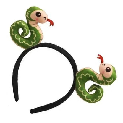 New Year's Party Essential Soft Fabric Snake Headband – Flexible Sizing for Kids and Adults, Fun Fashion Headpiece