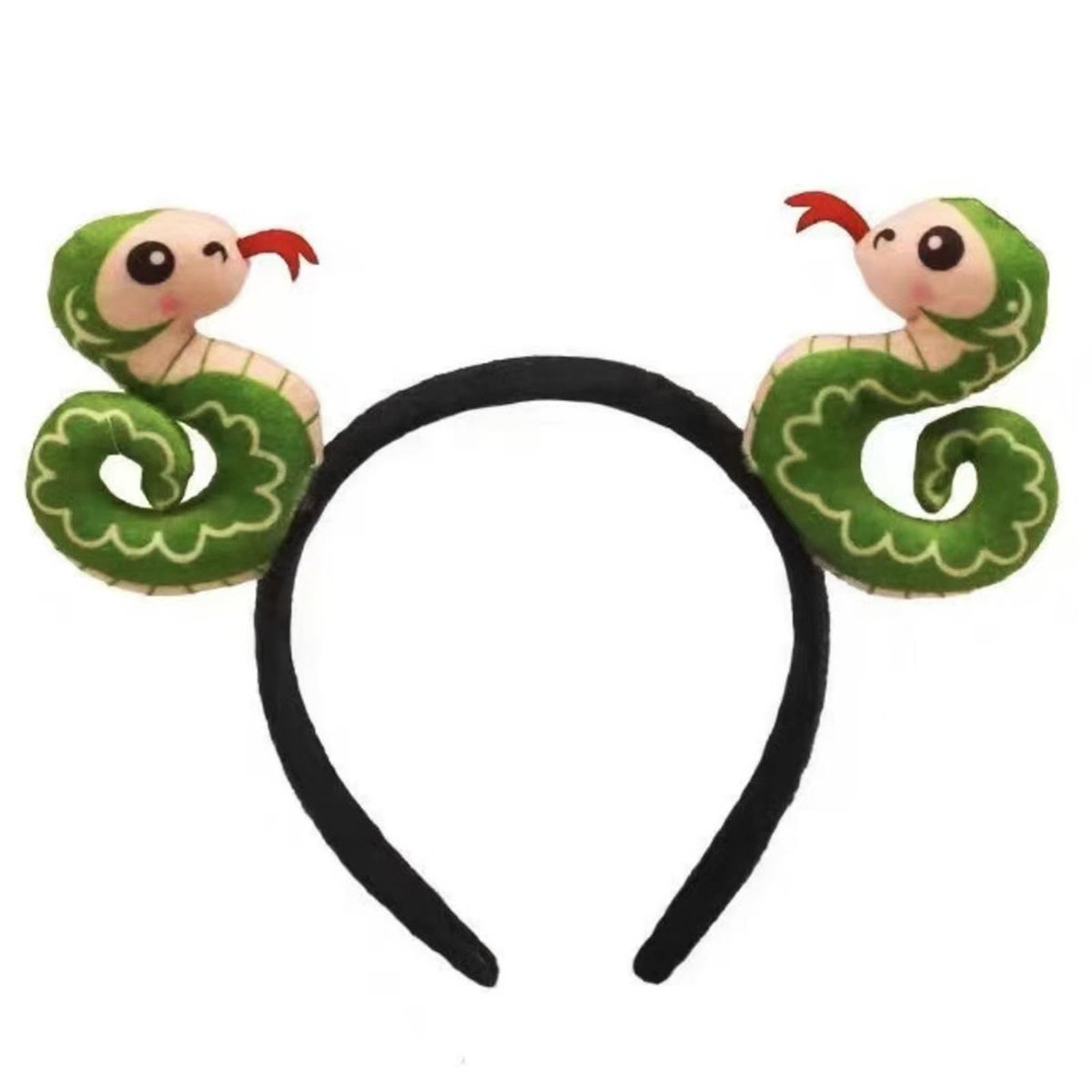 New Year's Party Essential Soft Fabric Snake Headband – Flexible Sizing for Kids and Adults, Fun Fashion Headpiece - görsel 7