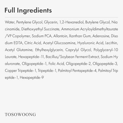 TOSOWOONG 9 Peptide Skin Booster Serum with Niacinamide & Hyaluronic Acid – Korean Skin Care Face Essence for All Skin Types, Paraben Free, 150ml (5.07 fl.oz) Avelisse