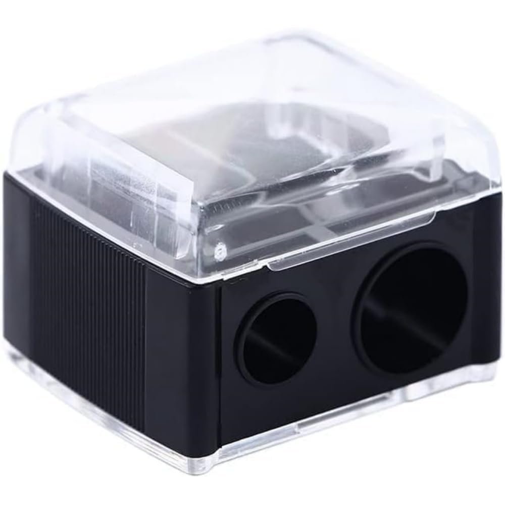 Zenarao Dual-Hole Eyeliner Pencil Sharpener - Precision Makeup Sharpener for Eyeliners and Pencils, Black - görsel 15