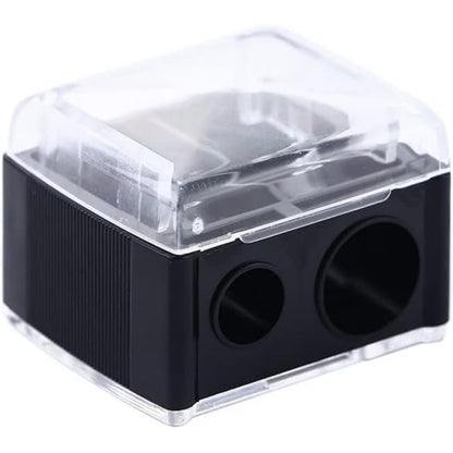 Zenarao Dual-Hole Eyeliner Pencil Sharpener - Precision Makeup Sharpener for Eyeliners and Pencils, Black
