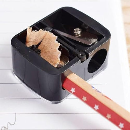 Zenarao Dual-Hole Eyeliner Pencil Sharpener - Precision Makeup Sharpener for Eyeliners and Pencils, Black