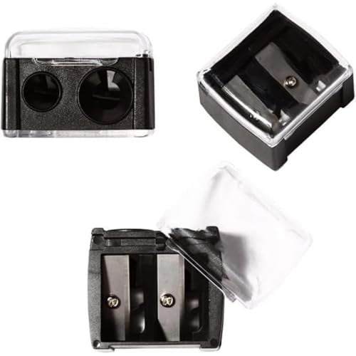 Zenarao Dual-Hole Eyeliner Pencil Sharpener - Precision Makeup Sharpener for Eyeliners and Pencils, Black - görsel 14