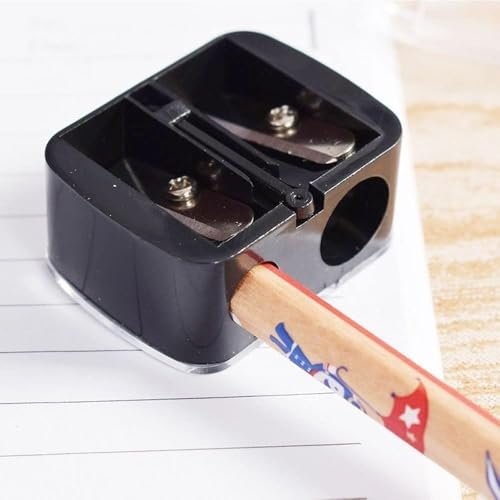 Zenarao Dual-Hole Eyeliner Pencil Sharpener - Precision Makeup Sharpener for Eyeliners and Pencils, Black - görsel 8