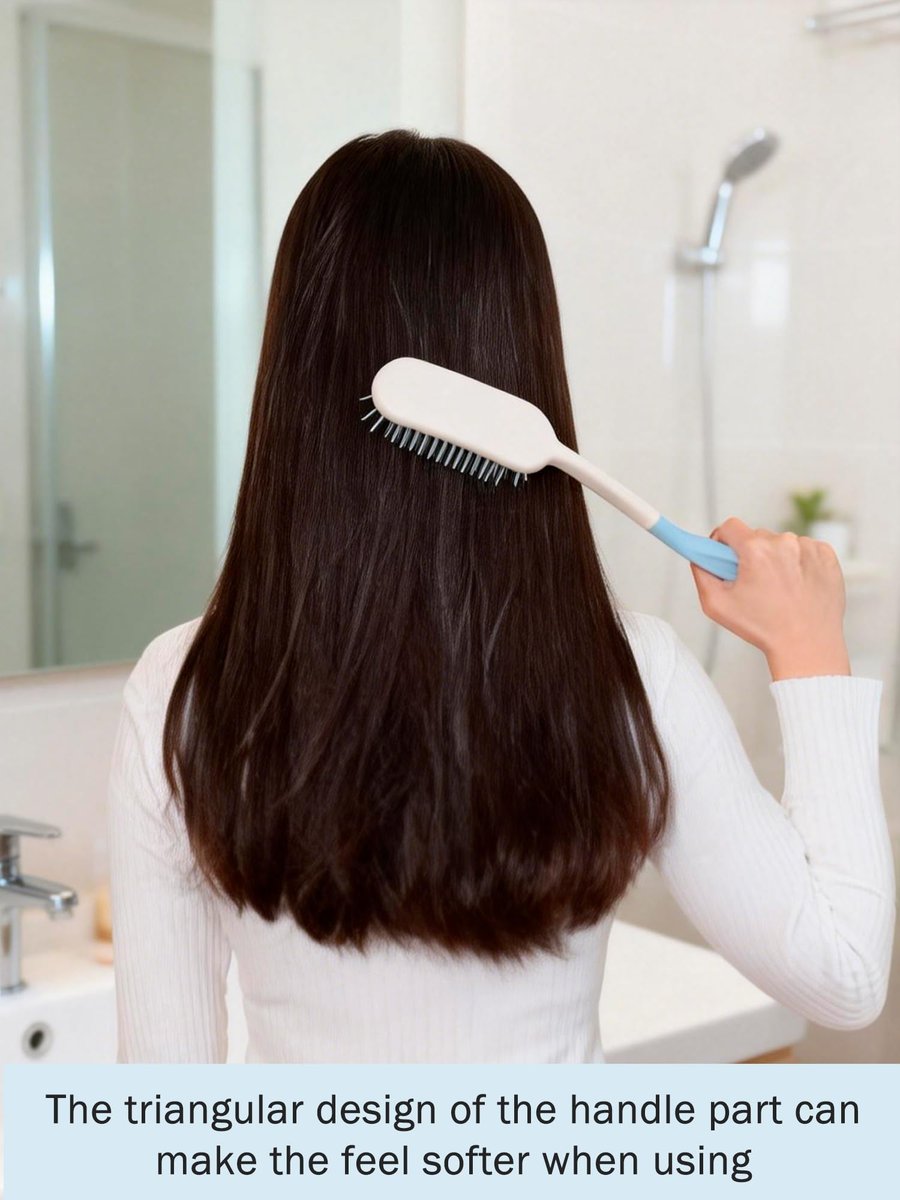 KooingTech Long Handled Hair Brush for Elderly & Disabled – 14 Inch Extended Handle Brush for Easy Hair Care - görsel 13