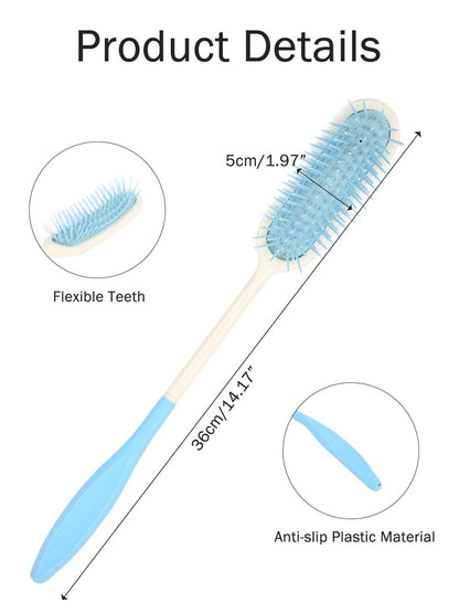 KooingTech Long Handled Hair Brush for Elderly & Disabled – 14 Inch Extended Handle Brush for Easy Hair Care