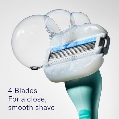 Flamingo Moisture Plus Razor Blades for Women - No Shave Gel Needed - 6 Count Refills - görsel 12