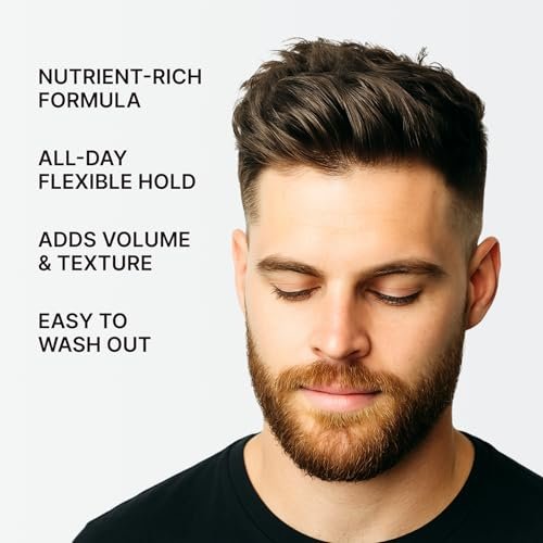 Earth Wave All Natural Tallow Hair Clay Pomade – Premium Medium Hold Hair Styling Clay with Organic Ingredients, Natural Finish, for Men, Women, and Kids, Made in USA, 2.5 oz Avelisse