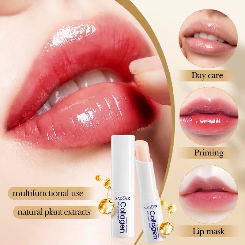 Sadoer Collagen Lip Balm - Hydrating, Soothing, Long-Lasting Protection for All Seasons - görsel 7
