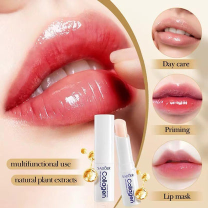 Sadoer Collagen Lip Balm - Hydrating, Soothing, Long-Lasting Protection for All Seasons