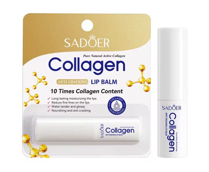 Sadoer Collagen Lip Balm - Hydrating, Soothing, Long-Lasting Protection for All Seasons