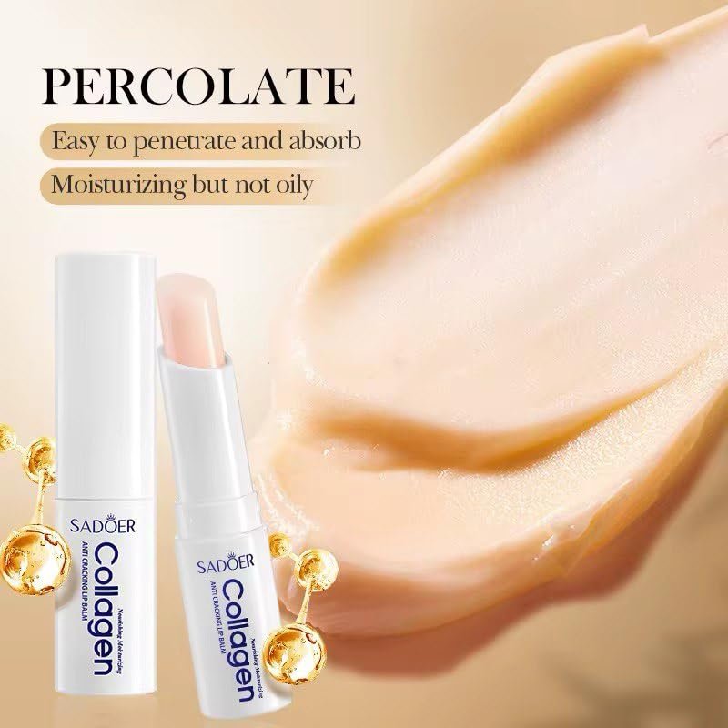 Sadoer Collagen Lip Balm - Hydrating, Soothing, Long-Lasting Protection for All Seasons - görsel 5