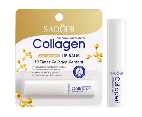 Sadoer Collagen Lip Balm - Hydrating, Soothing, Long-Lasting Protection for All Seasons - görsel 2
