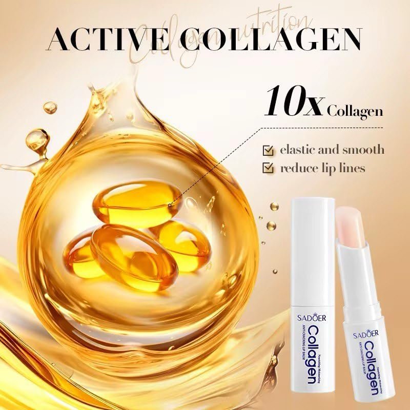 Sadoer Collagen Lip Balm - Hydrating, Soothing, Long-Lasting Protection for All Seasons - görsel 6