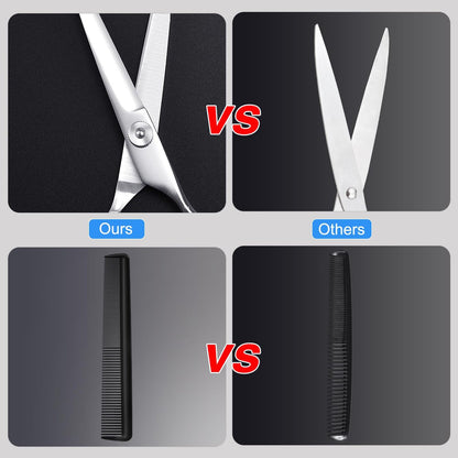 ESVIENS Hair Cutting Scissors 6.5" – Professional Stainless Steel Barber Shears for Men & Women, Salon & Home Trimming