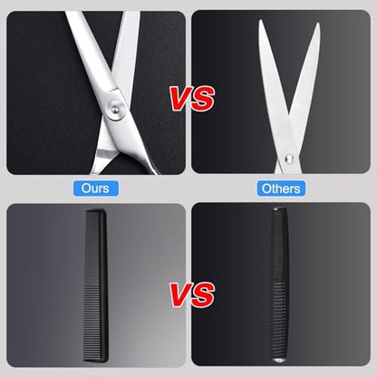 ESVIENS Hair Cutting Scissors 6.5" – Professional Stainless Steel Barber Shears for Men & Women, Salon & Home Trimming
