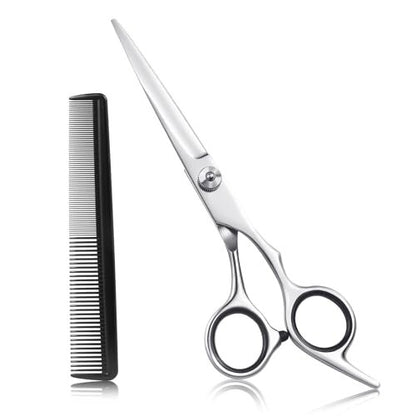 ESVIENS Hair Cutting Scissors 6.5" – Professional Stainless Steel Barber Shears for Men & Women, Salon & Home Trimming