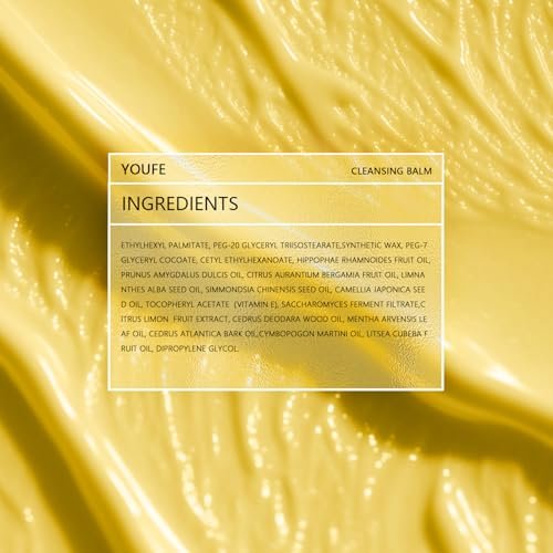 YOUFE Vitamin E Cleansing Balm (3oz) – Removes Waterproof Makeup & SPF, Hydrating, No Double Cleanse, Korean Oil-Based, Vegan, Travel-Friendly Tin with Magnetic Spatula, For All Skin Types - görsel 12