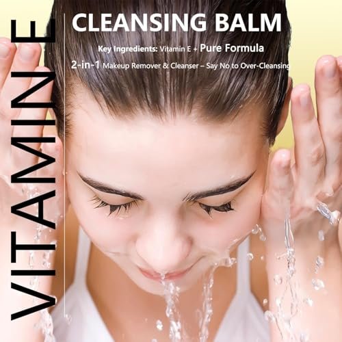 YOUFE Vitamin E Cleansing Balm (3oz) – Removes Waterproof Makeup & SPF, Hydrating, No Double Cleanse, Korean Oil-Based, Vegan, Travel-Friendly Tin with Magnetic Spatula, For All Skin Types - görsel 10