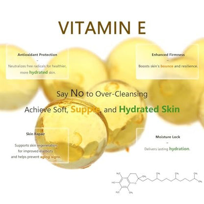 YOUFE Vitamin E Cleansing Balm (3oz) – Removes Waterproof Makeup & SPF, Hydrating, No Double Cleanse, Korean Oil-Based, Vegan, Travel-Friendly Tin with Magnetic Spatula, For All Skin Types