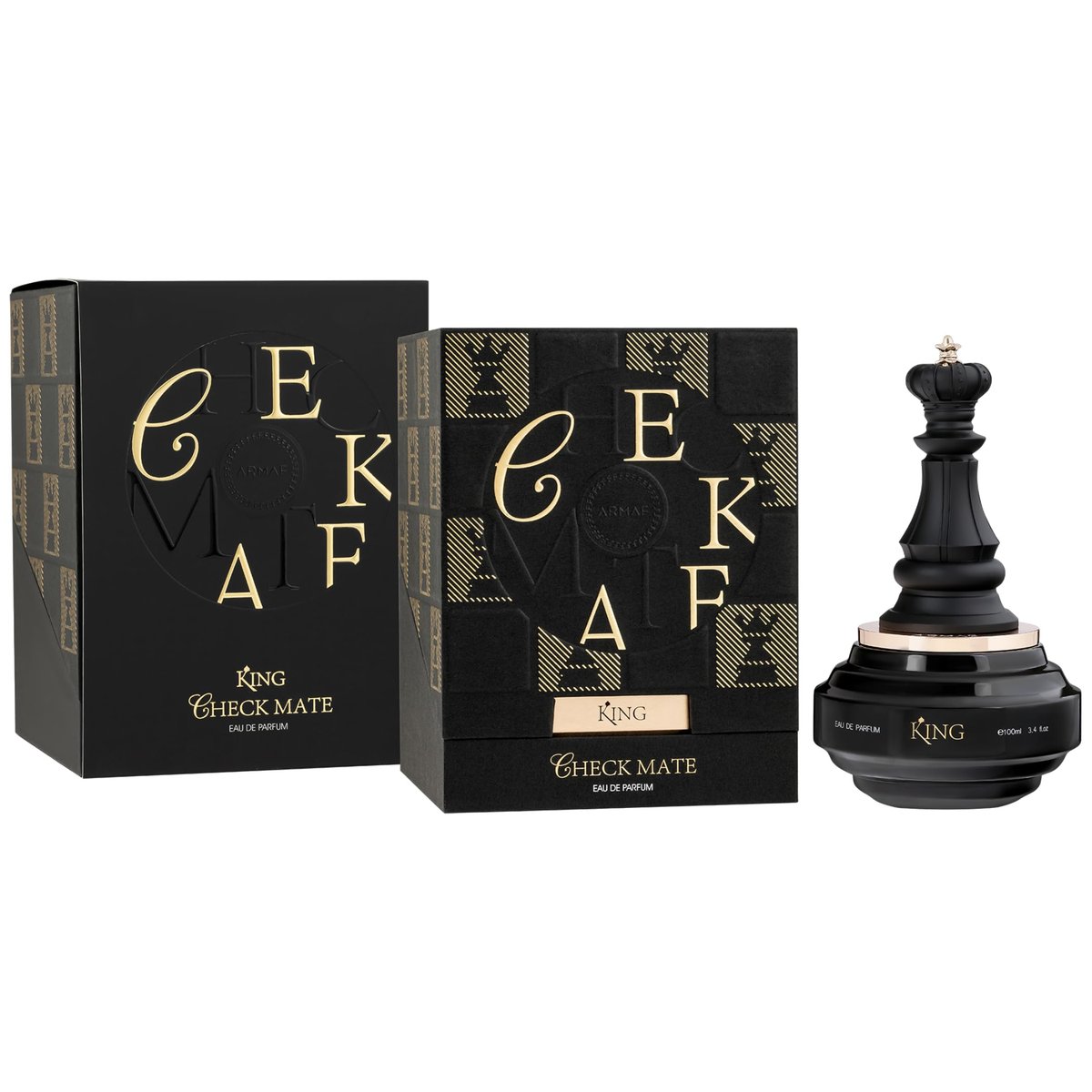 Armaf Checkmate King for Men Eau de Parfum Spray, 3.4 oz - Bold & Sophisticated Fragrance Avelisse