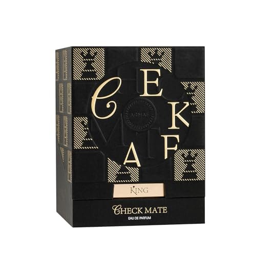 Armaf Checkmate King for Men Eau de Parfum Spray, 3.4 oz - Bold & Sophisticated Fragrance Avelisse