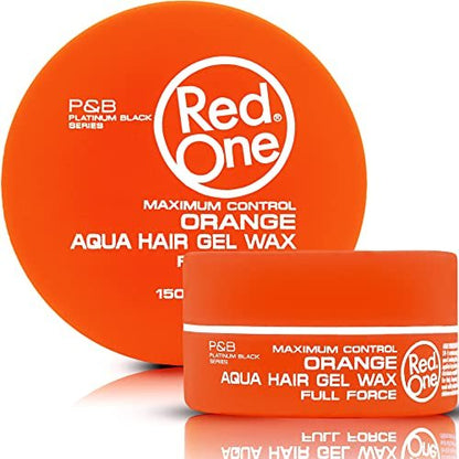Redone Hair Styling Wax Orange 150ml | Ultra Hold Gel Wax for Men & Women | Melon Scent | High Shine, Non-Sticky Edge Control Wax | Long Lasting Professional Hair Styling Wax with Maximum Control