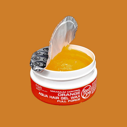 Redone Hair Styling Wax Orange 150ml | Ultra Hold Gel Wax for Men & Women | Melon Scent | High Shine, Non-Sticky Edge Control Wax | Long Lasting Professional Hair Styling Wax with Maximum Control