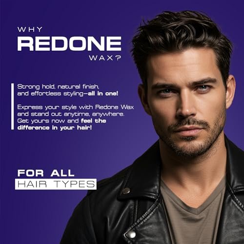 Redone Hair Styling Wax Violetta 150ml - Strong Hold & High Shine Gel Wax for Men & Women, Lavender Scent, Long Lasting Edge Control & Wet Look - görsel 8