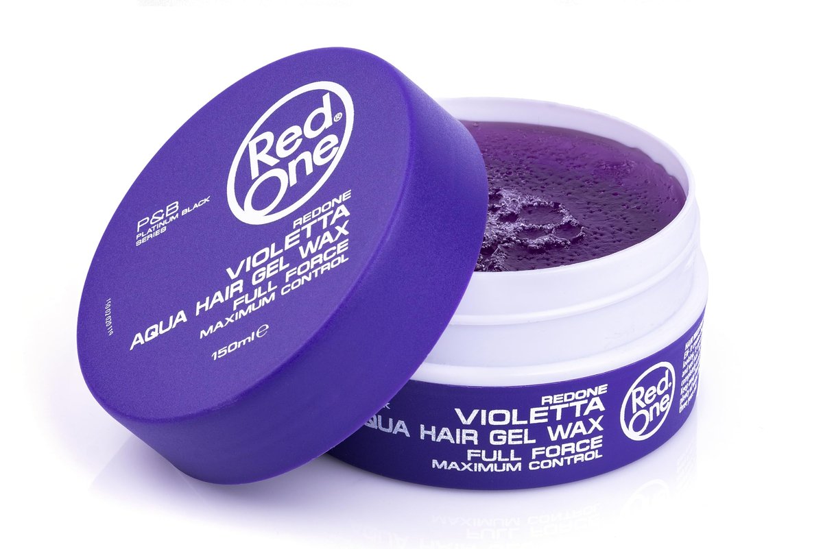 Redone Hair Styling Wax Violetta 150ml - Strong Hold & High Shine Gel Wax for Men & Women, Lavender Scent, Long Lasting Edge Control & Wet Look - görsel 3
