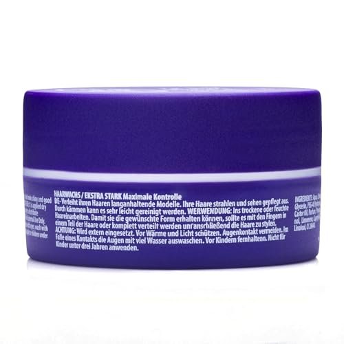 Redone Hair Styling Wax Violetta 150ml - Strong Hold & High Shine Gel Wax for Men & Women, Lavender Scent, Long Lasting Edge Control & Wet Look - görsel 16