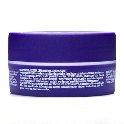 Redone Hair Styling Wax Violetta 150ml - Strong Hold & High Shine Gel Wax for Men & Women, Lavender Scent, Long Lasting Edge Control & Wet Look