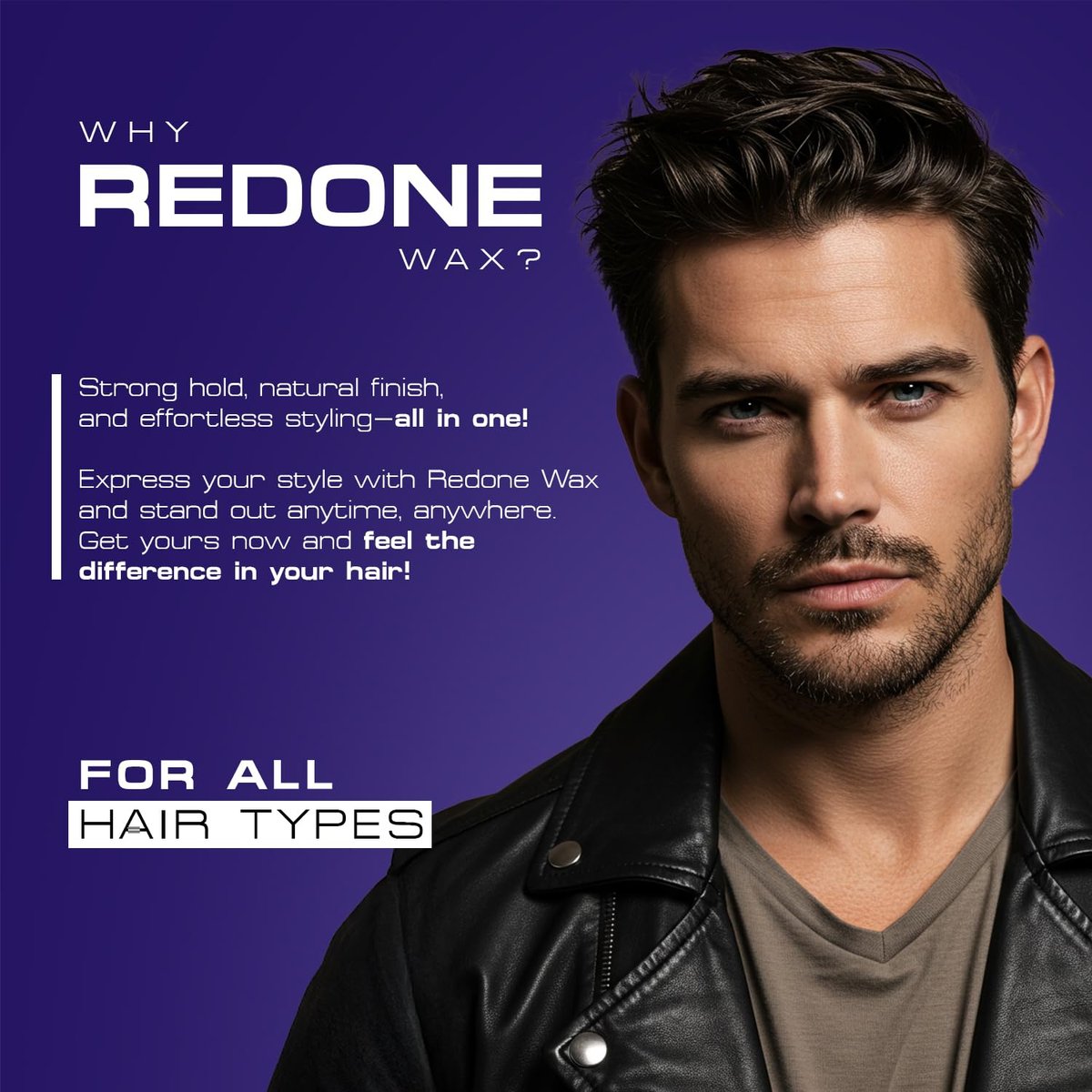 Redone Hair Styling Wax Violetta 150ml - Strong Hold & High Shine Gel Wax for Men & Women, Lavender Scent, Long Lasting Edge Control & Wet Look - görsel 7