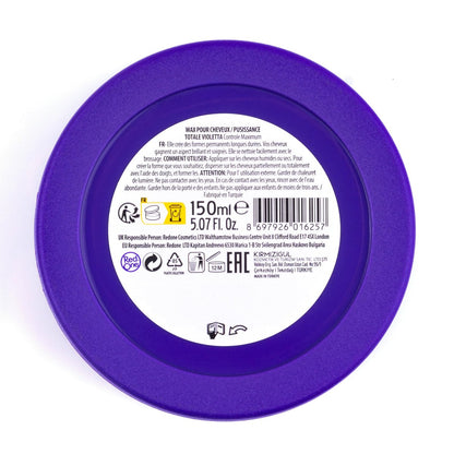 Redone Hair Styling Wax Violetta 150ml - Strong Hold & High Shine Gel Wax for Men & Women, Lavender Scent, Long Lasting Edge Control & Wet Look
