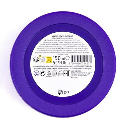 Redone Hair Styling Wax Violetta 150ml - Strong Hold & High Shine Gel Wax for Men & Women, Lavender Scent, Long Lasting Edge Control & Wet Look