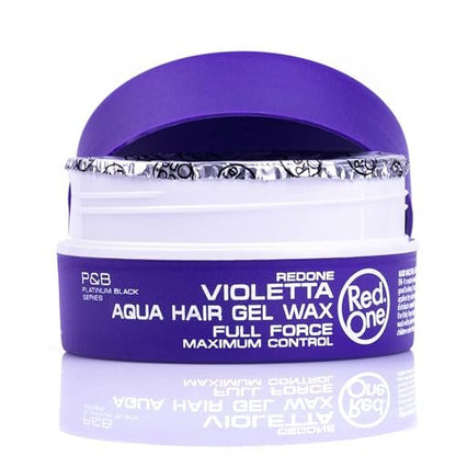 Redone Hair Styling Wax Violetta 150ml - Strong Hold & High Shine Gel Wax for Men & Women, Lavender Scent, Long Lasting Edge Control & Wet Look