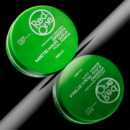 Redone Hair Styling Matte Wax Green 150ml – Ultra Hold & Maximum Control, Matte Finish No Shine Hair Wax for Men & Women, Coconut Scent, Non-Greasy Texturizing, Professional Barber Styling