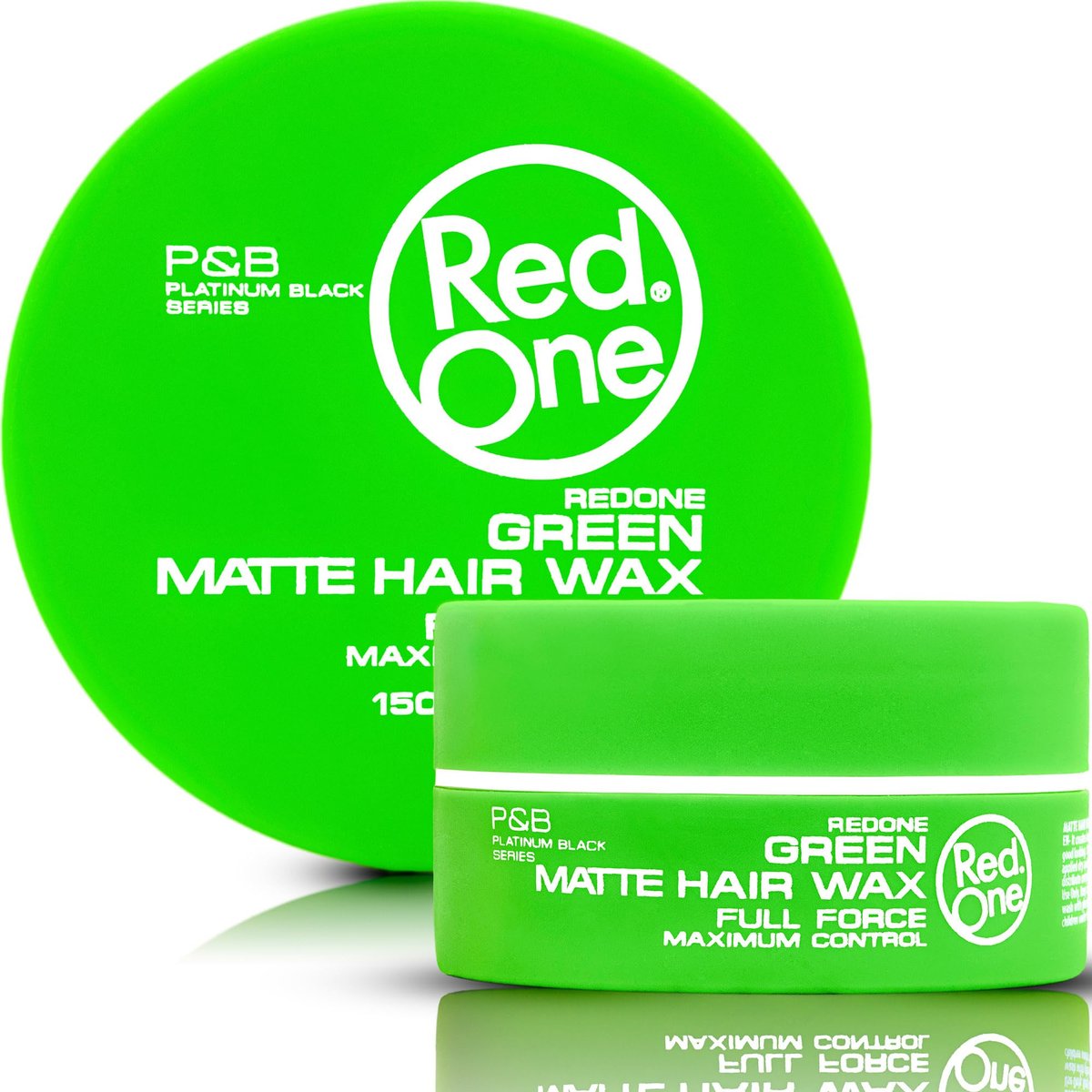 Redone Hair Styling Matte Wax Green 150ml – Ultra Hold & Maximum Control, Matte Finish No Shine Hair Wax for Men & Women, Coconut Scent, Non-Greasy Texturizing, Professional Barber Styling - görsel 1