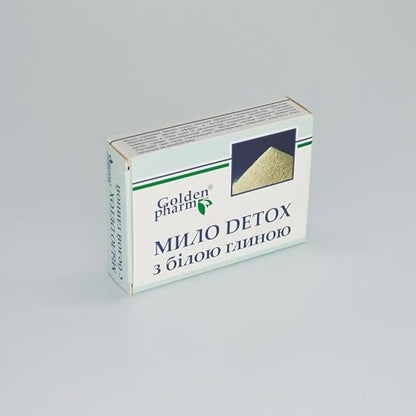 Original Herbs Detox White Clay Soap Bar for Face & Body - 100% Natural, Moisturizing Deep Cleansing for All Skin Types - Gentle Skincare for Men & Women, 70g (2.47oz)