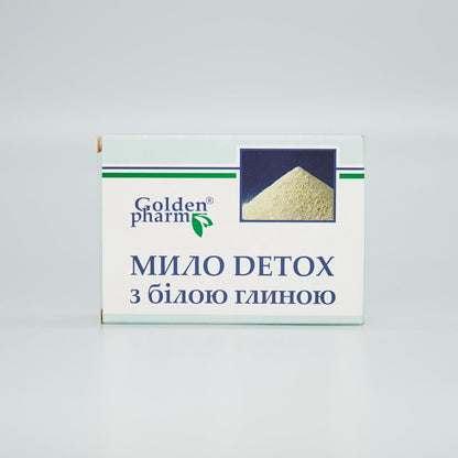 Original Herbs Detox White Clay Soap Bar for Face & Body - 100% Natural, Moisturizing Deep Cleansing for All Skin Types - Gentle Skincare for Men & Women, 70g (2.47oz)