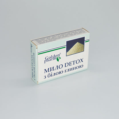 Original Herbs Detox White Clay Soap Bar for Face & Body - 100% Natural, Moisturizing Deep Cleansing for All Skin Types - Gentle Skincare for Men & Women, 70g (2.47oz)