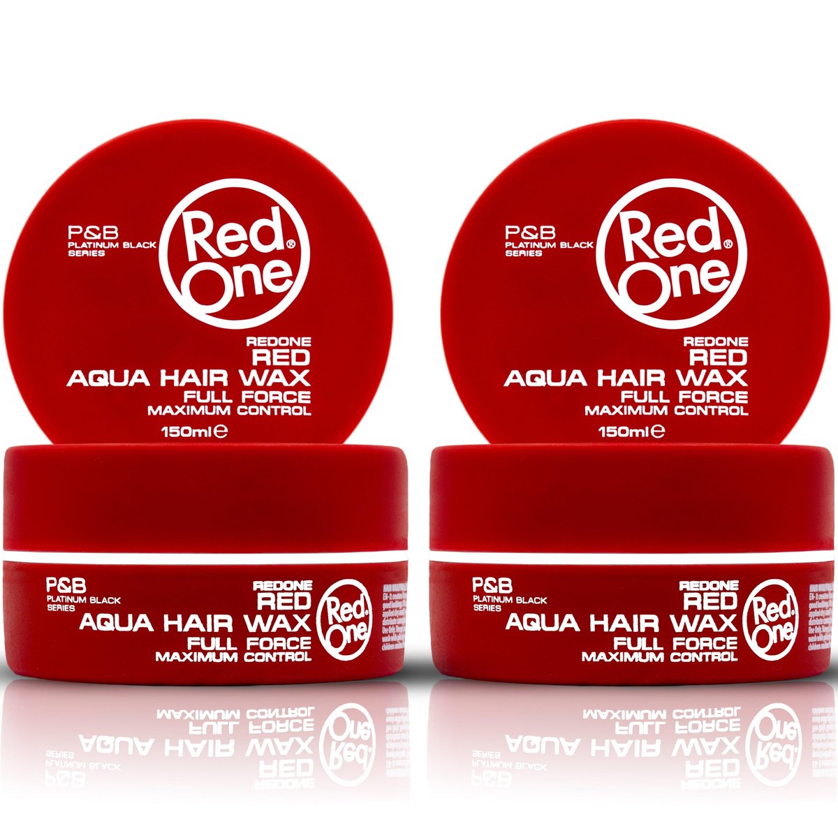 Redone Hair Wax Red 150ml Pack of 2 | Strong Hold & High Shine Hair Styling Wax for Men & Women | Strawberry Scent | Gel Wax for Hair, Beard & Moustache Control | Professional Long Lasting Finish Avelisse