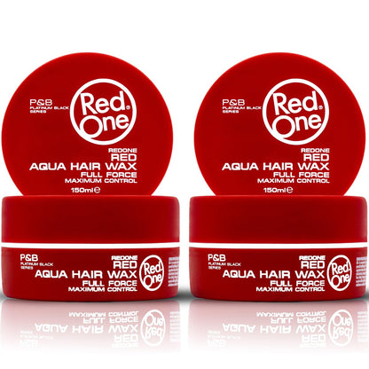 Redone Hair Wax Red 150ml Pack of 2 | Strong Hold & High Shine Hair Styling Wax for Men & Women | Strawberry Scent | Gel Wax for Hair, Beard & Moustache Control | Professional Long Lasting Finish Avelisse