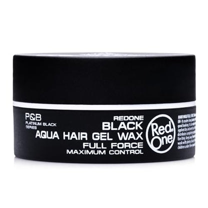 Redone Hair Styling Wax Black 150ml | Extra Hold Gel Wax for Men & Women | Long Lasting Shiny Finish with Lime Scent