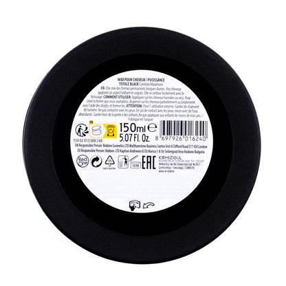 Redone Hair Styling Wax Black 150ml | Extra Hold Gel Wax for Men & Women | Long Lasting Shiny Finish with Lime Scent