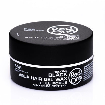 Redone Hair Styling Wax Black 150ml | Extra Hold Gel Wax for Men & Women | Long Lasting Shiny Finish with Lime Scent